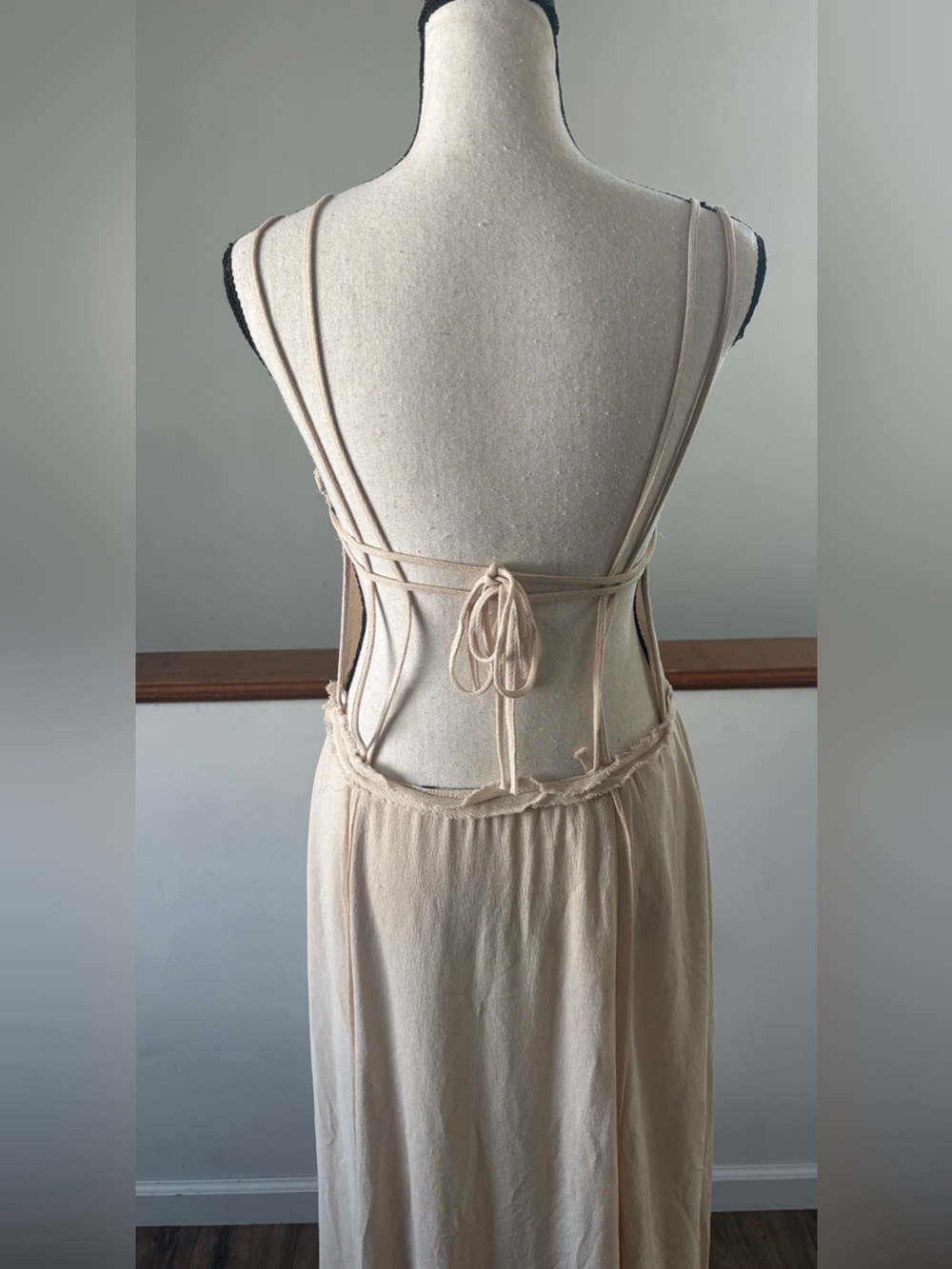 Zara Strappy Sand Maxi Dress - Picture 10 of 14